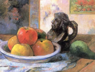 Still Life with Apples, Pear and Jug